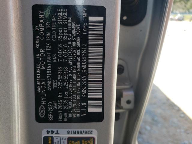 2021 HYUNDAI TUCSON LIM - KM8J33AL9MU343812