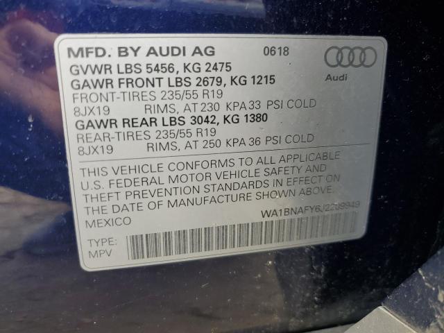 2018 AUDI Q5 PREMIUM - WA1BNAFY6J2209949