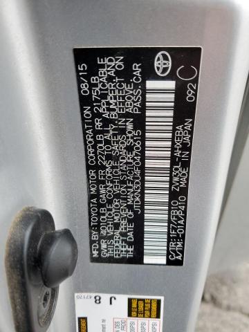 2015 TOYOTA PRIUS - JTDKN3DU4F0470615