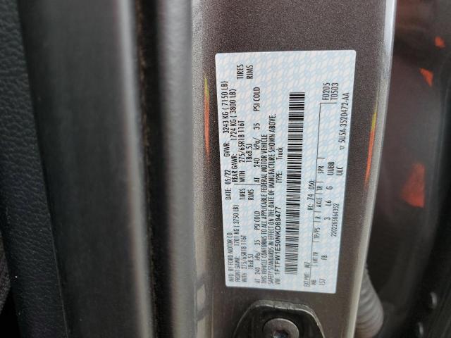 2022 FORD F150 SUPER - 1FTFW1E50NKD89477