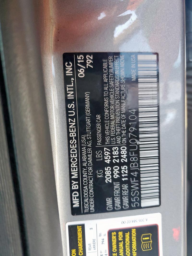 2015 MERCEDES-BENZ C 300 - 55SWF4JB8FU079104