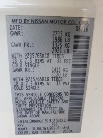 2016 INFINITI QX60 - 5N1AL0MMXGC532501