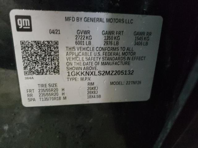 2021 GMC ACADIA DEN 1GKKNXLS2MZ205132