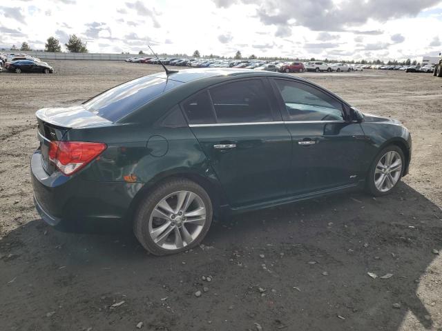 CHEVROLET CRUZE LTZ 2014 green sedan 4d gas 1G1PG5SB3E7409798 photo #4