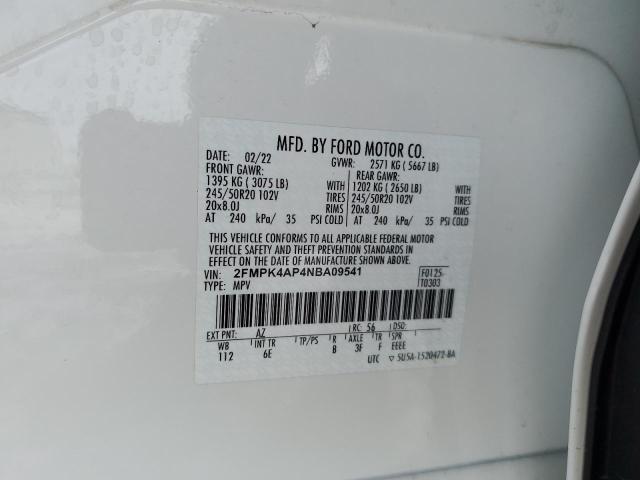 2022 FORD EDGE ST - 2FMPK4AP4NBA09541