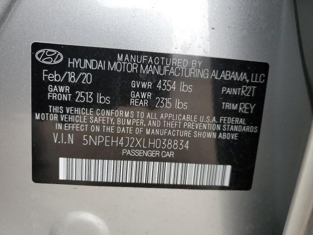 2020 HYUNDAI SONATA LIM 5NPEH4J2XLH038834