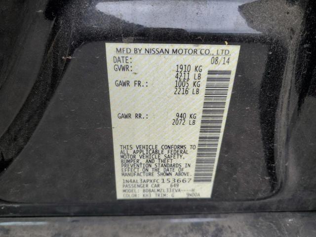 2015 NISSAN ALTIMA 2.5 - 1N4AL3APXFC153667