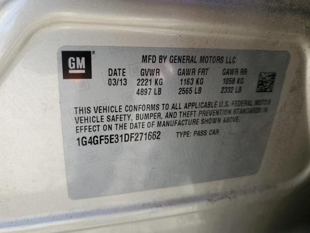 2013 BUICK LACROSSE P - 1G4GF5E31DF271662
