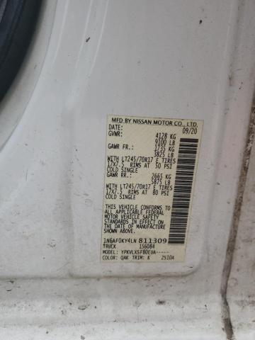 2020 NISSAN NV 2500 SV 1N6AF0KY4LN811309