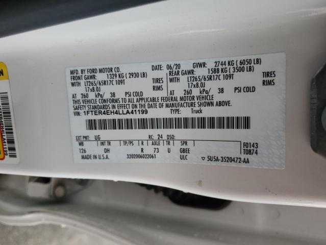 2020 FORD RANGER XL - 1FTER4EH4LLA41199