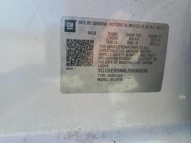 2018 CHEVROLET CRUZE LT - 3G1BE6SM6JS650936