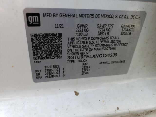 2022 GMC SIERRA LIM - 3GTU9FELXNG124339