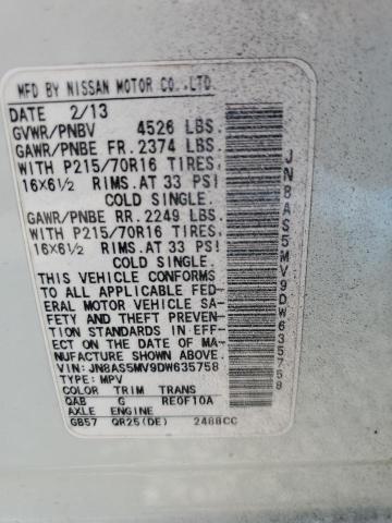 2013 NISSAN ROGUE S - JN8AS5MV9DW635758