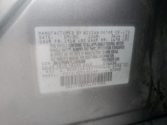 2020 NISSAN KICKS S - 3N1CP5BV7LL549350