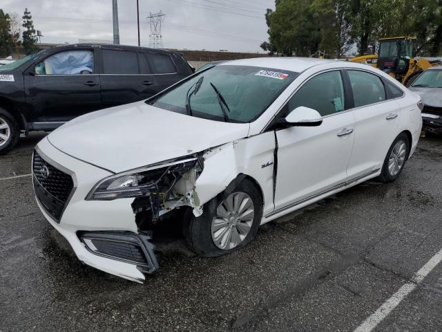 HYUNDAI SONATA HYB 2016 white  hybrid engine KMHE24L13GA012252 photo #1