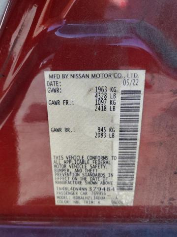 2022 NISSAN 2.5 1N4BL4DV4NN379484