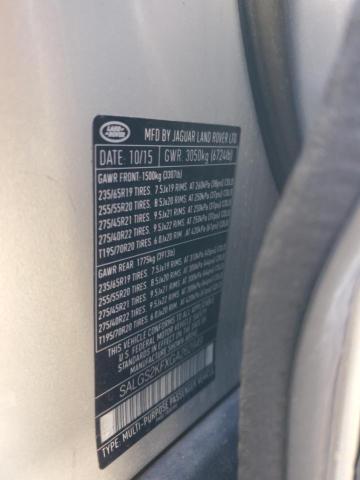 2016 LAND ROVER RANGE ROVE - SALGS2KFXGA262949