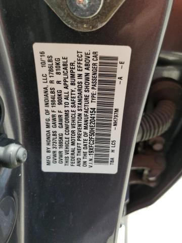 2017 HONDA CIVIC LX - 19XFC2F50HE204154