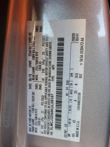 2019 LINCOLN MKC RESERV 5LMCJ3D94KUL09107