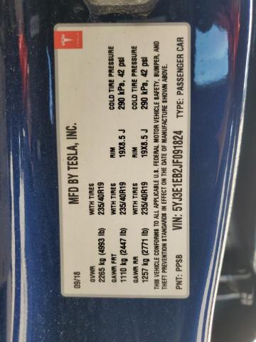 2018 TESLA MODEL 3 - 5YJ3E1EB2JF091824