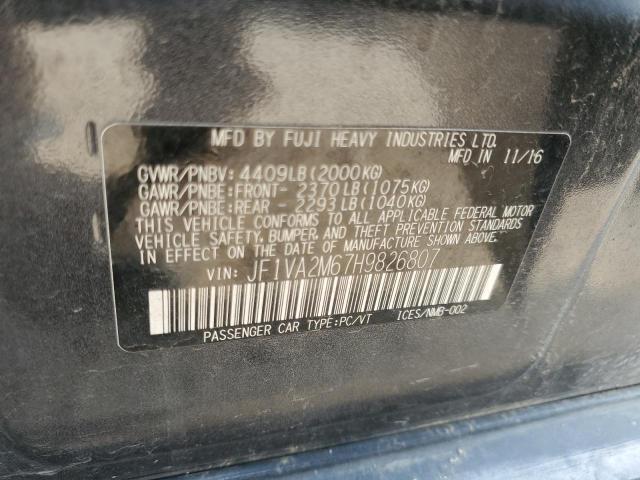 2017 SUBARU WRX STI JF1VA2M67H9826807