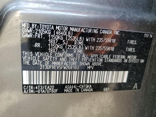 2015 TOYOTA RAV4 LIMIT - 2T3DFREV5FW268183