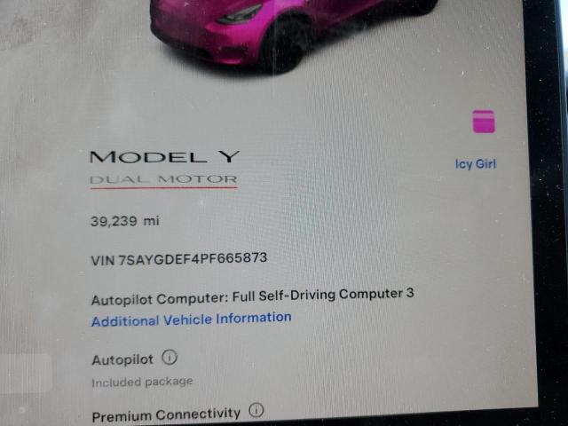 2023 TESLA MODEL Y - 7SAYGDEF4PF665873