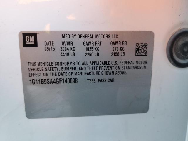 2016 CHEVROLET MALIBU LIM - 1G11B5SA4GF140098