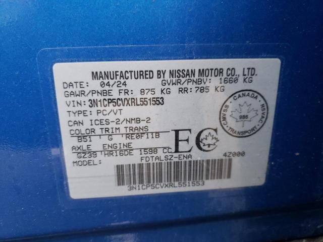 2024 NISSAN KICKS SV - 3N1CP5CVXRL551553