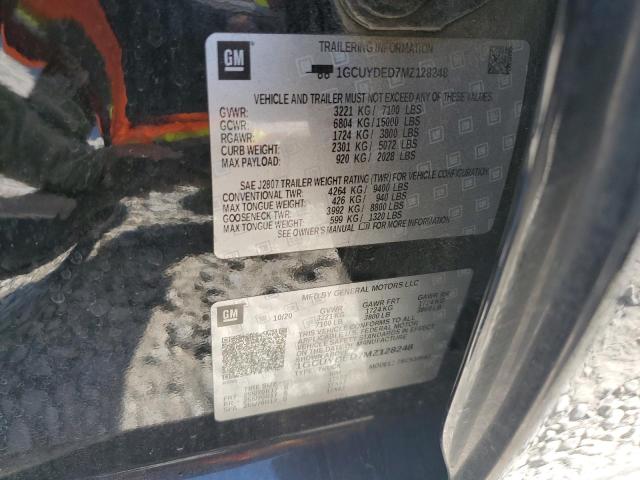 2021 CHEVROLET SILVERADO - 1GCUYDED7MZ128248
