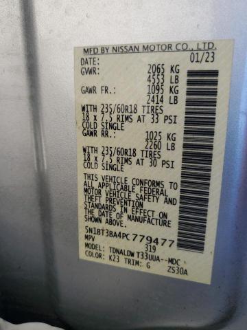 2023 NISSAN ROGUE SV - 5N1BT3BA4PC779477
