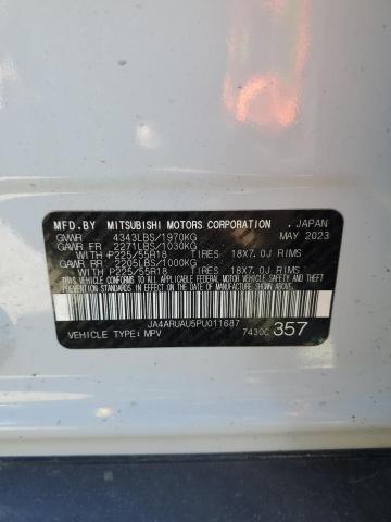 2023 MITSUBISHI OUTLANDER - JA4ARUAU5PU011687