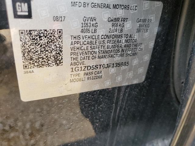 2018 CHEVROLET MALIBU LT 1G1ZD5ST9JF135985