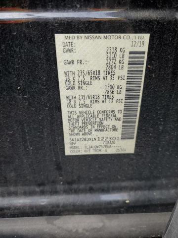 2020 NISSAN MURANO SV 5N1AZ2BJXLN122301