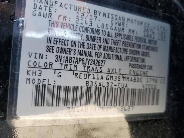 2018 NISSAN SENTRA S - 3N1AB7AP6JY242627