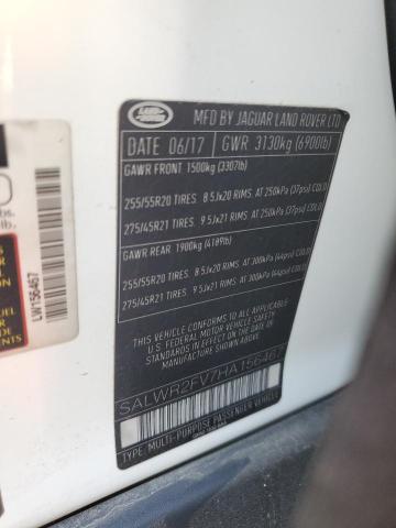 2017 LAND ROVER RANGE ROVE - SALWR2FV7HA156467