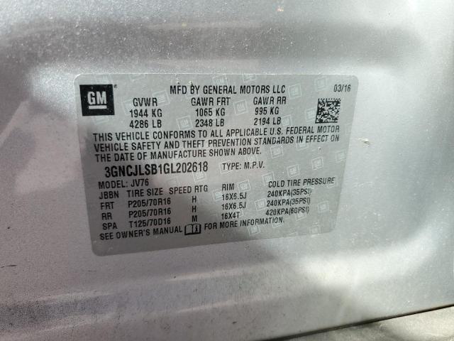 2016 CHEVROLET TRAX 1LT - 3GNCJLSB1GL202618