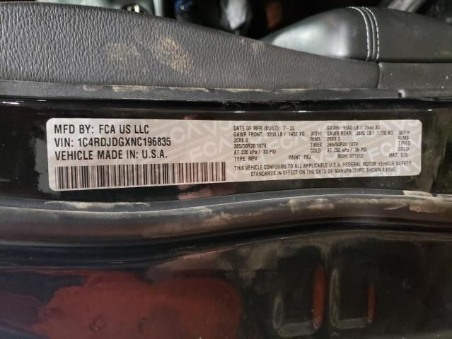 2022 DODGE DURANGO GT - 1C4RDJDGXNC196835