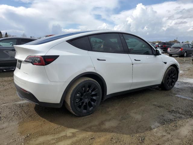 TESLA MODEL Y 2022 white  electric 7SAYGDEE2NF403385 photo #4
