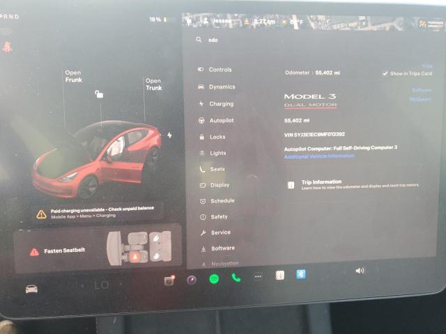 2021 TESLA MODEL 3 - 5YJ3E1EC9MF013392