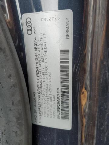 2017 AUDI S7 PRESTIG WAU2FBFC9HN074159