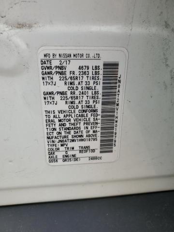 2017 NISSAN ROGUE S - JN8AT2MV1HW019795