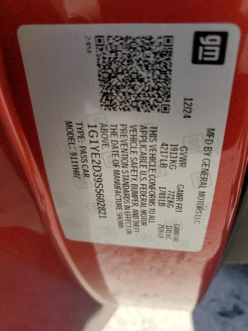 2025 CHEVROLET CORVETTE Z - 1G1YE2D39S5602821