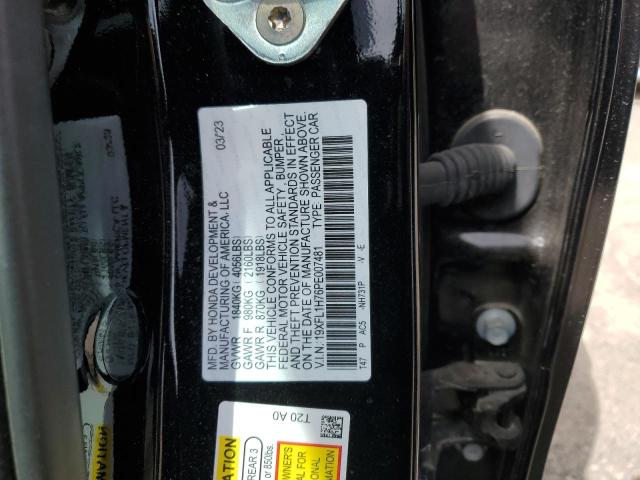 2023 HONDA CIVIC EXL - 19XFL1H76PE007481