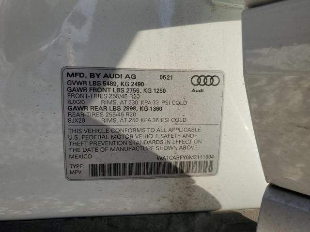 2021 AUDI Q5 PRESTIG - WA1CABFY6M2111594