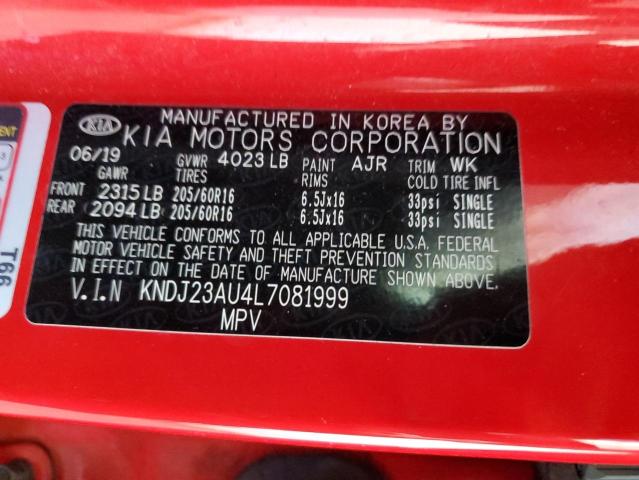 2020 KIA SOUL LX KNDJ23AU4L7081999