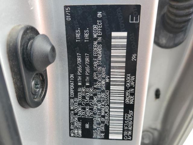 2015 TOYOTA 4RUNNER SR - JTEBU5JR0F5233343