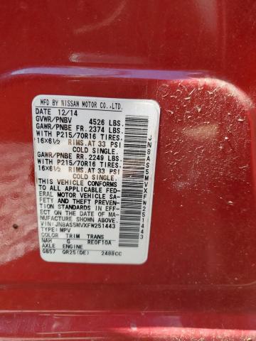 2015 NISSAN ROGUE SELE - JN8AS5MVXFW251443