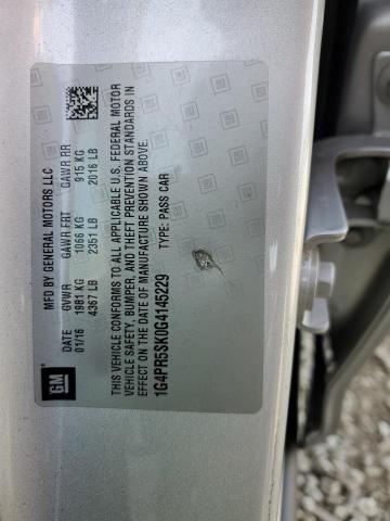 2016 BUICK VERANO CON 1G4PR5SK0G4145229
