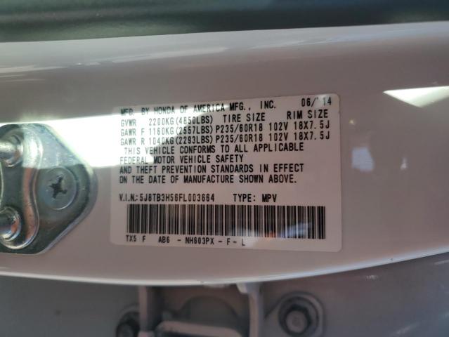2015 ACURA RDX TECHNO - 5J8TB3H56FL003664
